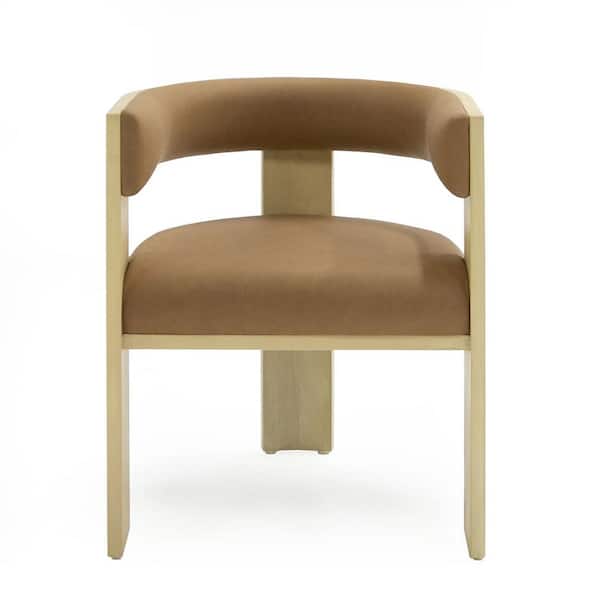 Nova Domus Osaka Natural Ash and Rust Fabric Dining Chair