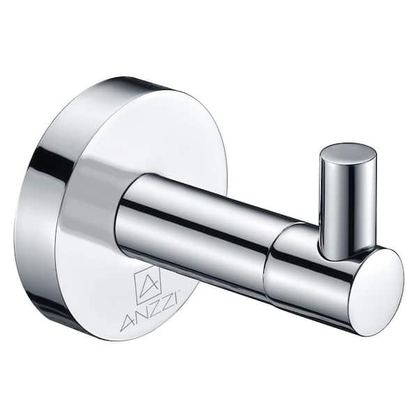 ANZZI Caster Series Single Robe Hook in Polished Chrome