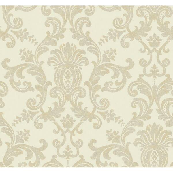 York Wallcoverings Silk Damask Wallpaper