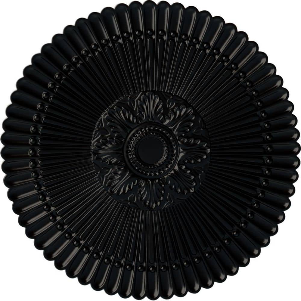 "30"" x 1-1/4"" Nexus Urethane Ceiling Medallion (Fits Canopies up to 2-3/4""), Hand-Painted Jet Black" price history on PriceWatchPro
