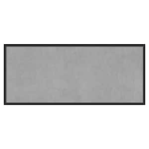 Lucie Black 49 in. x 21 in Framed Magnetic Board