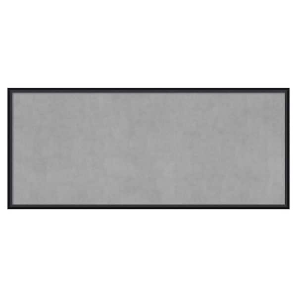 Amanti Art Lucie Black 49 in. x 21 in Framed Magnetic Board