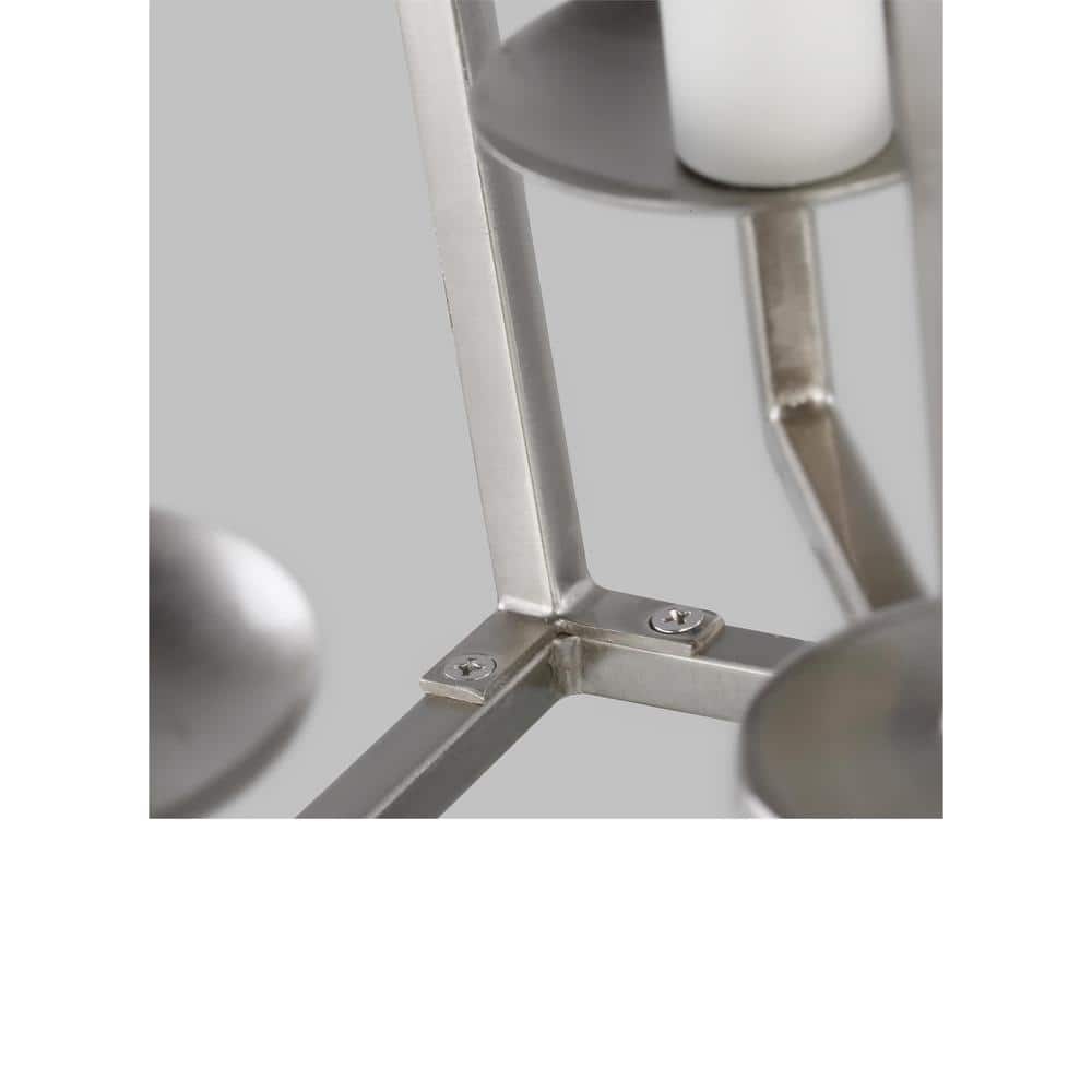 Elegant Mini Dianna 4-Light Brushed Nickel Indoor/Outdoor Pendant