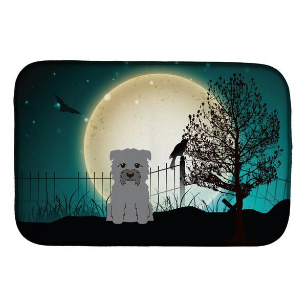 Caroline's Treasures 14 in. x 21 in. Multicolor Halloween Scary Glen of  Imal Grey Dish Drying Mat BB2249DDM - The Home Depot