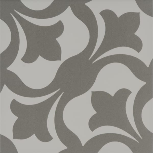 MSI Encaustic Menza Gray 8 in. x 8 in. Matte Porcelain Floor and Wall Tile (4.3 sq. ft./Case)