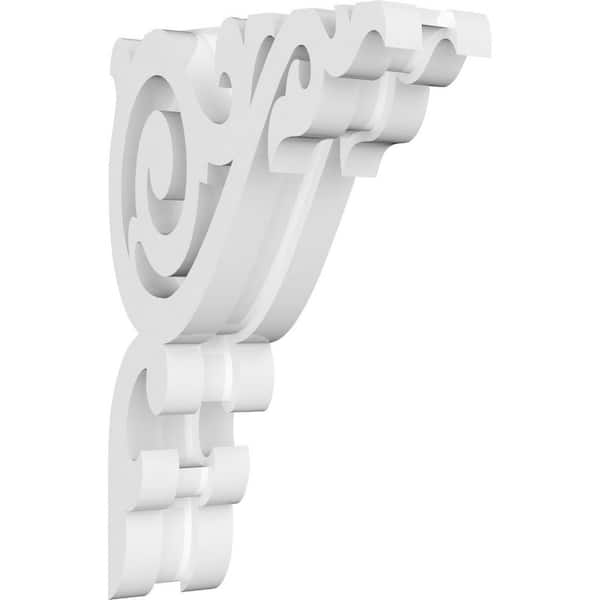 Ekena Millwork 1-7/8 in. x 7 in. x 4-1/2 in. PVC Baile Corbel