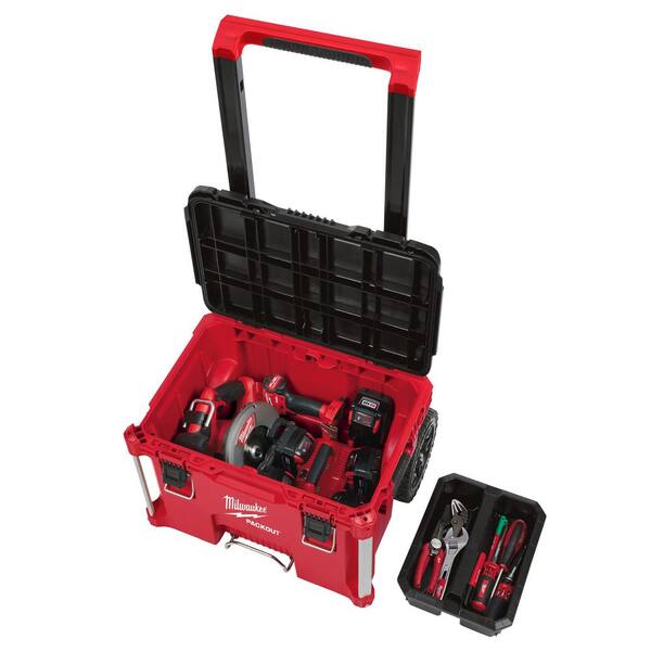 Milwaukee Packout Rolling Box and XL Tool Box 48-22-8426-48-22-8429
