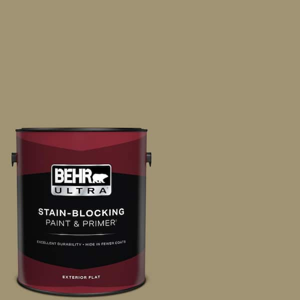 BEHR ULTRA 1 gal. #380F-6 River Bank Flat Exterior Paint & Primer