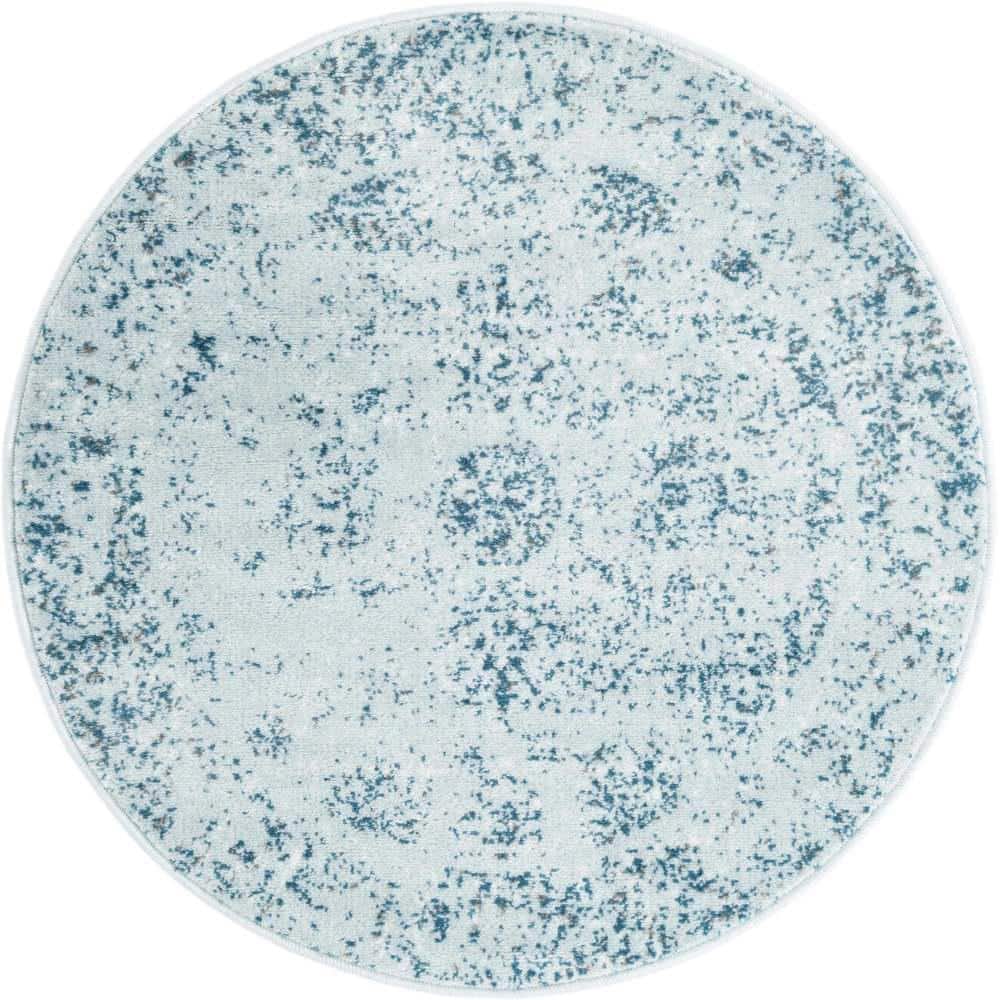 Sofia Casino Light Blue 3 ft. 3 in. x 3 ft. 3 in. Area Rug price history on PriceWatchPro