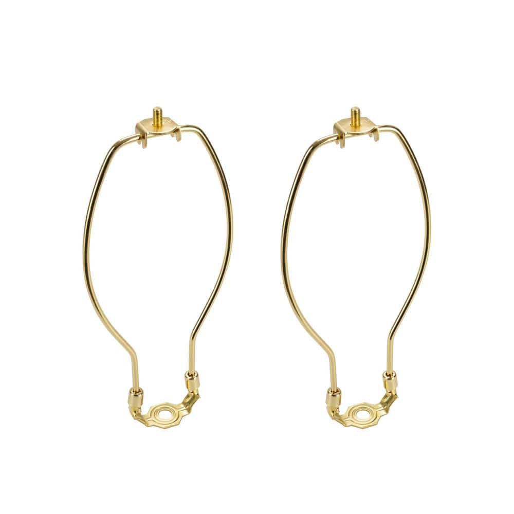 8 in. Polished Brass Detachable Lamp Harp with Saddle (2-Pack) price history on PriceWatchPro