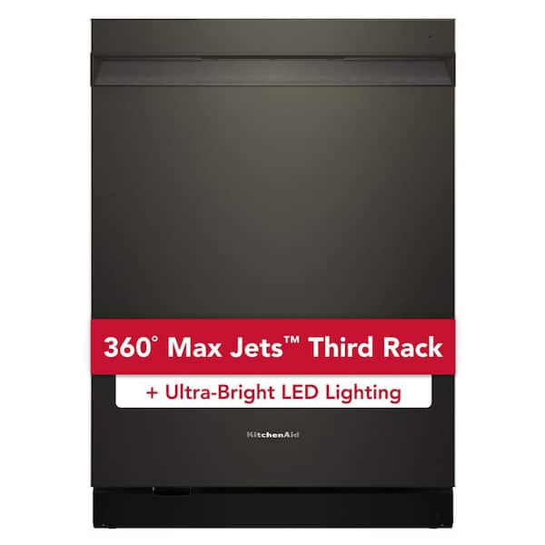 24 in. Top Control Built-In Tall Tub 44 dBA Dishwasher in Black Ore with 360 Max Jets 3rd Rack, ProDry System, LED Light
