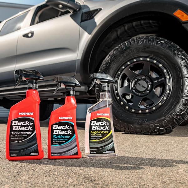 back to black dressing Tire Cleaner, Black, 24-oz Mothers wiper arms global-subheading-Godet-Skirt Dress Printed V-neck Sleeveless Drop Color:Ochre
