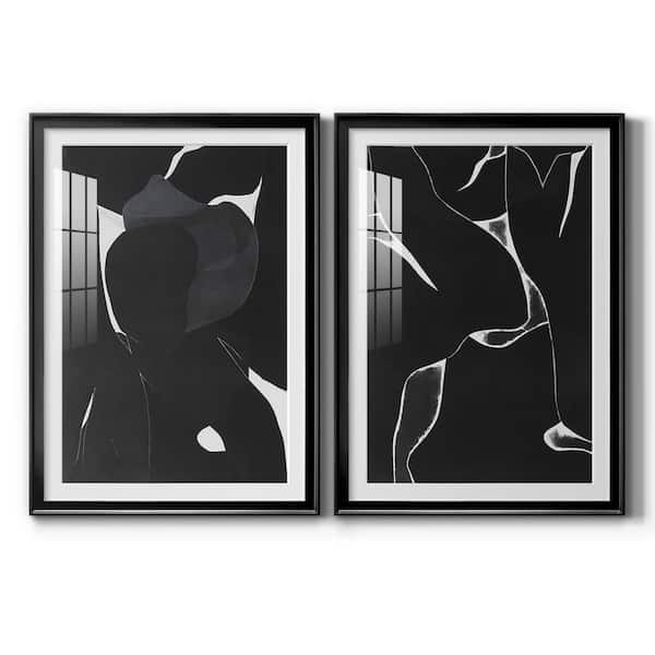 Wexford Home Night Bloom I by Wexford Homes 2-Pieces Framed Abstract Paper Art Print 42.5 in. x30.5 in.