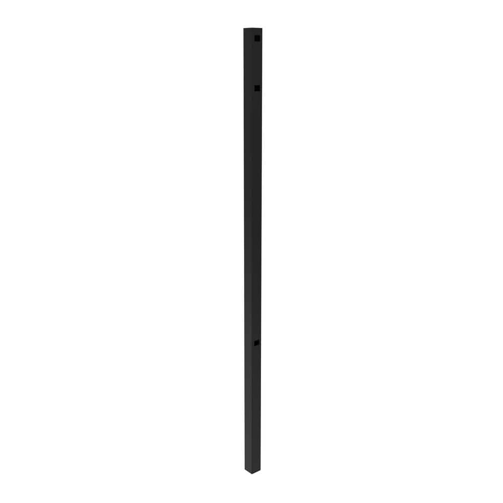 Athens 2-in x 2-in x 6.5-ft Gloss Black Aluminum Flat Top and Bottom Design End Post for Pool Application price history on PriceWatchPro