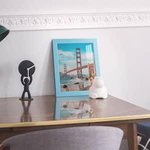 Modern 8 in. x 10 in. Light Blue Picture Frame (Set of 4)