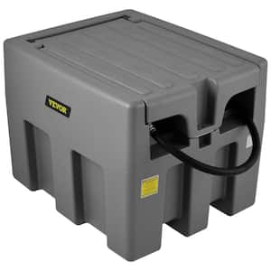 Portable Diesel Tank, 58 Gal. Capacity and 10 GPM Flow Rate, Diesel Fuel Tank with 12V Electric Transfer Pump, Gray