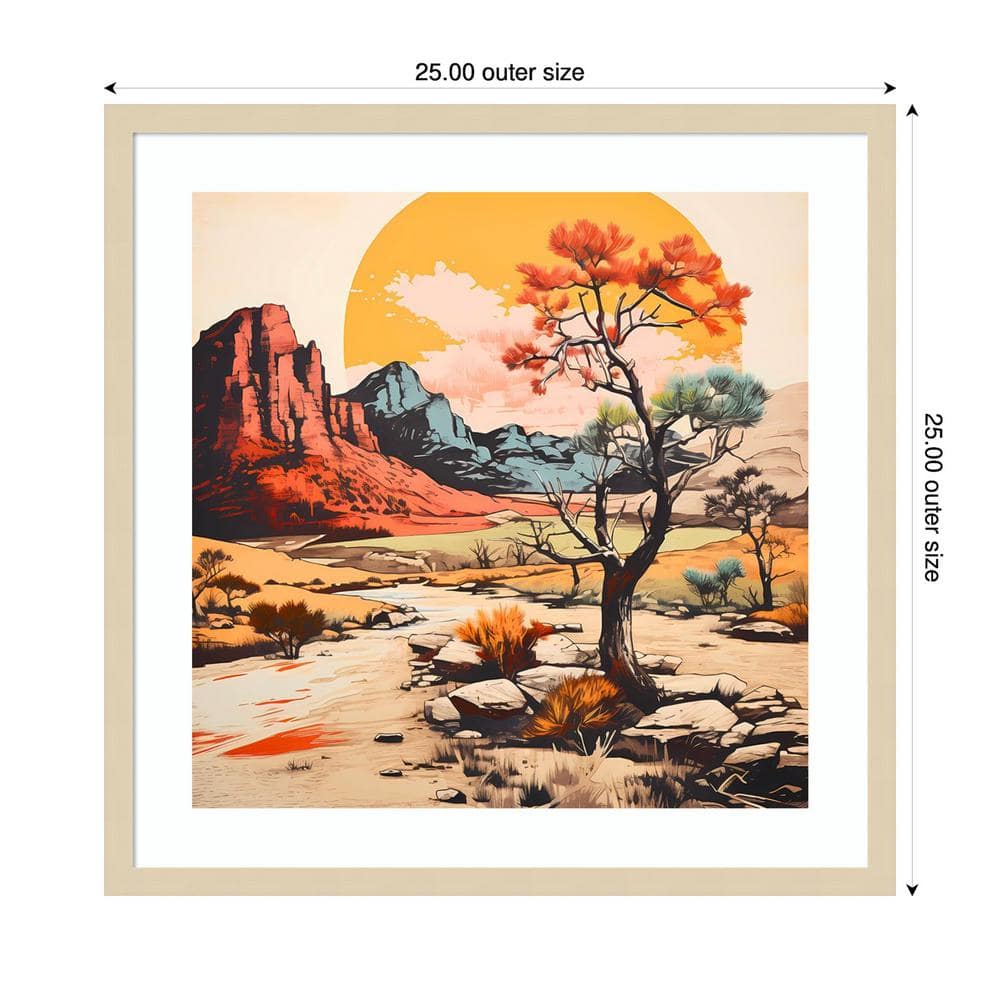 Walker Noble The Desert Path V Framed Graphic Art Print