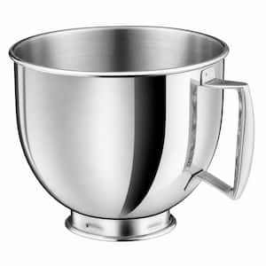 5 qt. Stainless Steel Mixing Bowl with Handle for Kitchen, Fits Universal Stand Mixer Bowls, Tilt-Head Kitchen Mixer