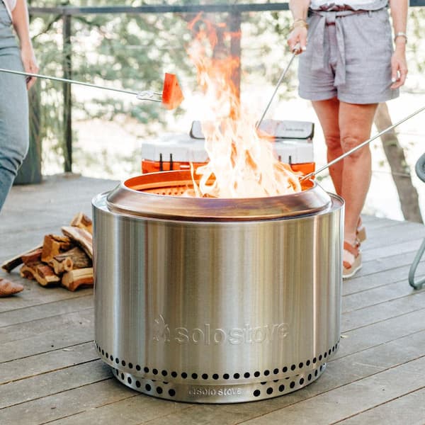 Solo Stove Yukon 27 In Round Stainless, Solo Yukon Fire Pit
