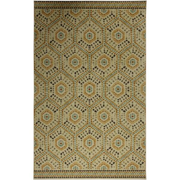 Mohawk Home Diamond Field Gold 10 ft. x 14 ft. Geometric Area Rug