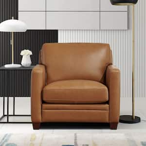 Naples Cognac Top Grain Leather Arm Chair