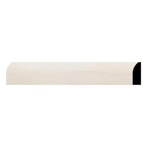 WM827 0.38 in. D x 1.25 in. W x 96 in. L Wood (Maple) Modern Casing Moulding
