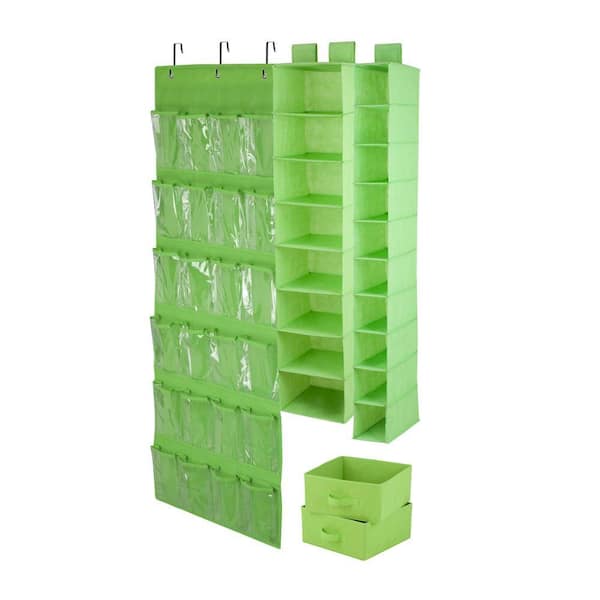 Honey-Can-Do 4-Piece Lime Closet Organization Set
