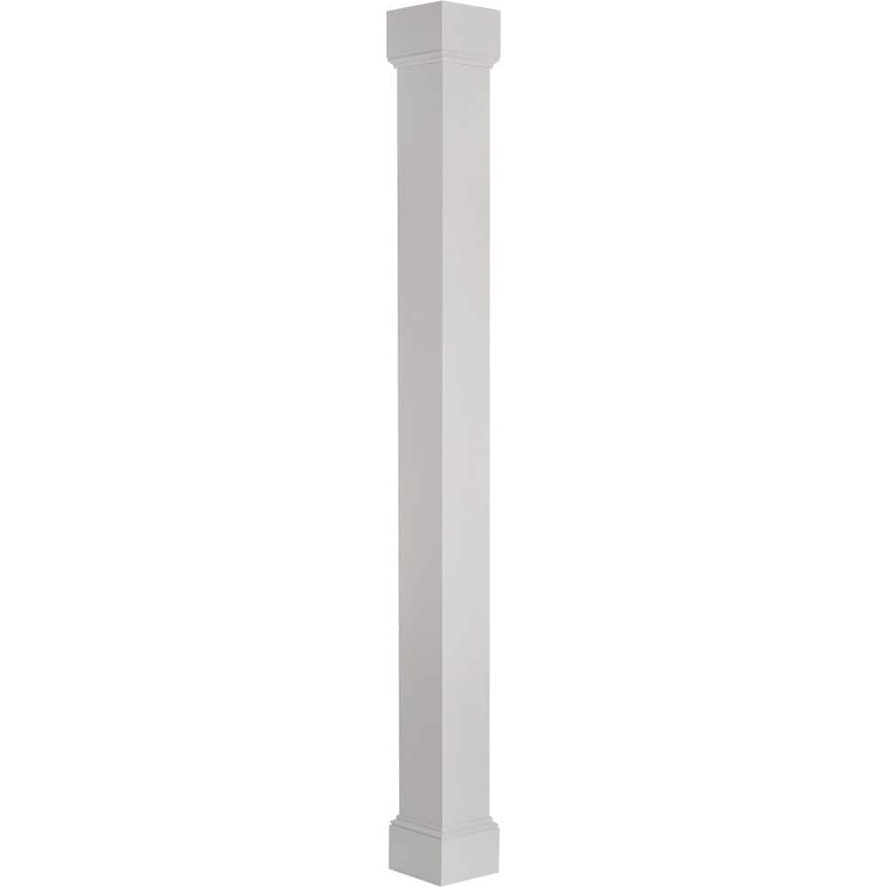 "9' x 5-1/2"" Endura-Aluminum Natchez Column Non-Tapered Square Shaft in Textured White (Load-Bearing 12,000 lbs.)" price history on PriceWatchPro