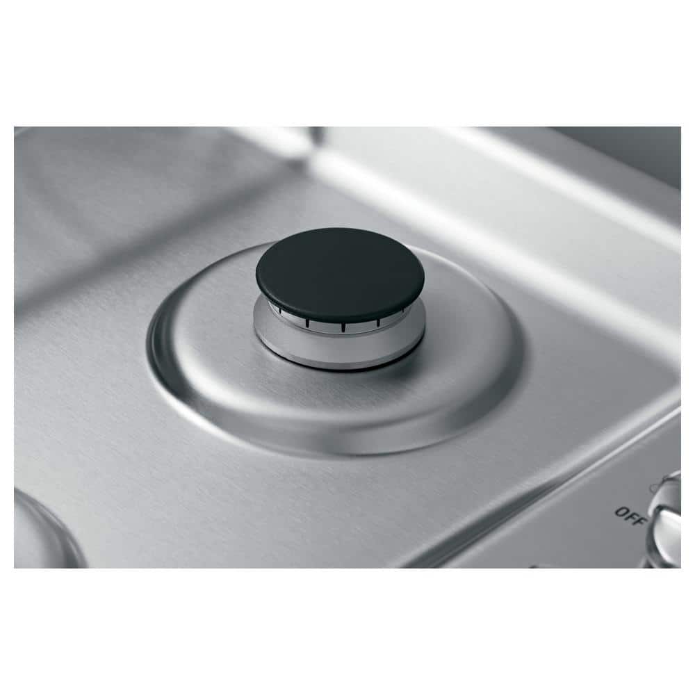 30" Stainless Steel 5-Burner Gas Cooktop with Cast Iron Grates