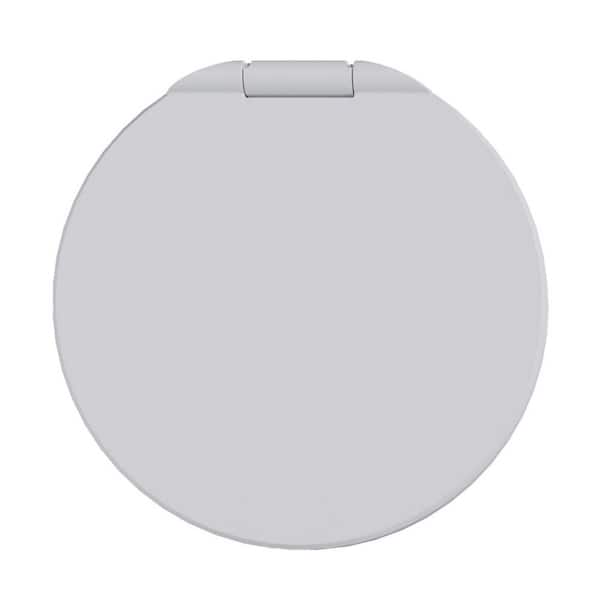 Pass & Seymour 1-Gang Matte White Round Kitchen Countertop Single Outlet Metal Wall Plate Lid