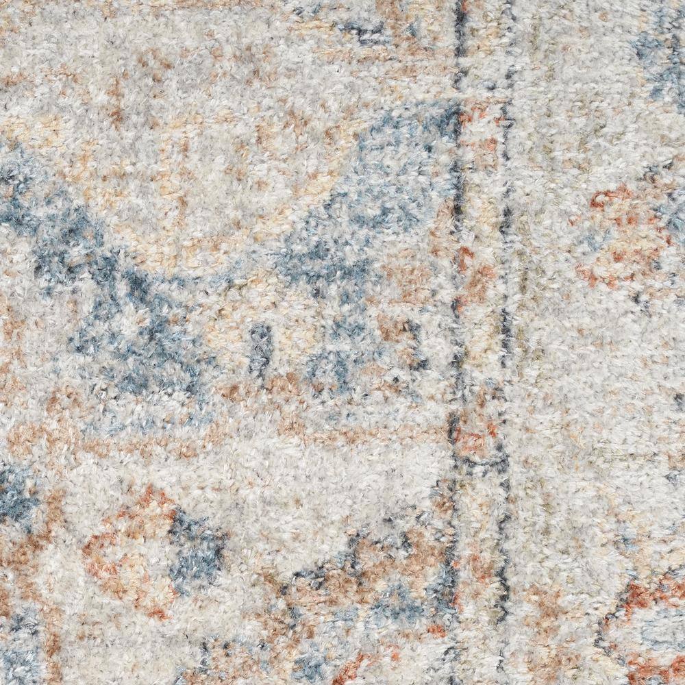 Denim Multi Floral Synthetic 8' x 10' Reversible Area Rug