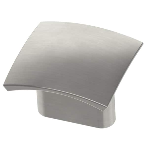 Liberty Liberty Concave 1-5/16 in. (33 mm) Satin Nickel Square Cabinet Knob