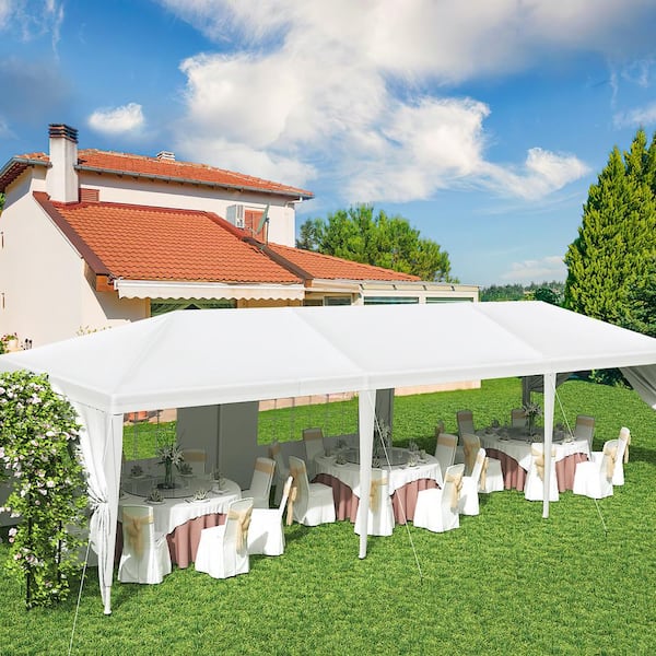Foredawn 10 ft. x 30 ft. White Tent Patio Camping Party Foredawn 10 ft. x 30 ft. White Tent Patio Camping Party