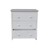 International Concepts Brooklyn White 3 Drawer 29.5 in. W Solid Wood Chest of Drawer BD08-8003