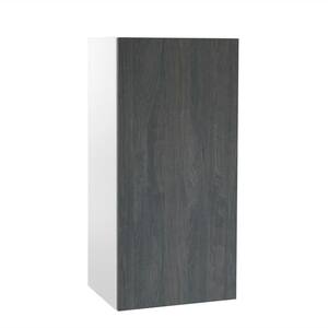 Ready to Assemble Threespine 24 in. x 36 in. x 12 in. Stock Wall Cabinet in Carbon Marine