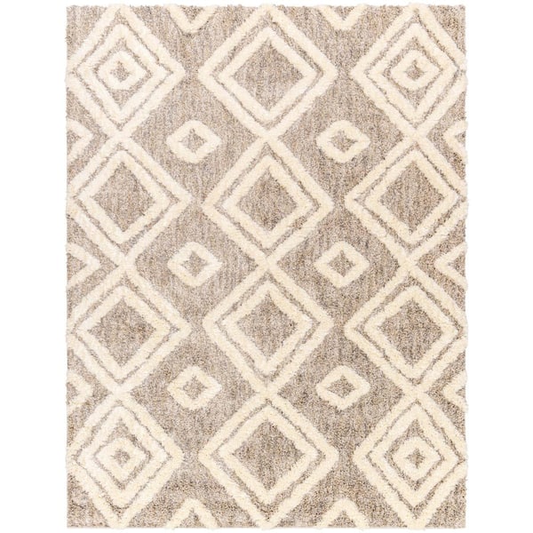 Artistic Weavers Florida Gray/White Moroccan 5 ft. x 7 ft. Indoor Area Rug