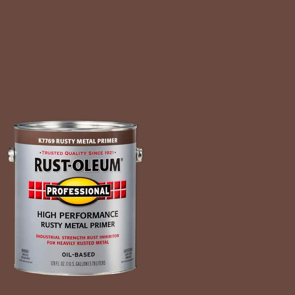 Rust-Oleum Professional 1 gal. High Performance Flat Red Oil-Based ...