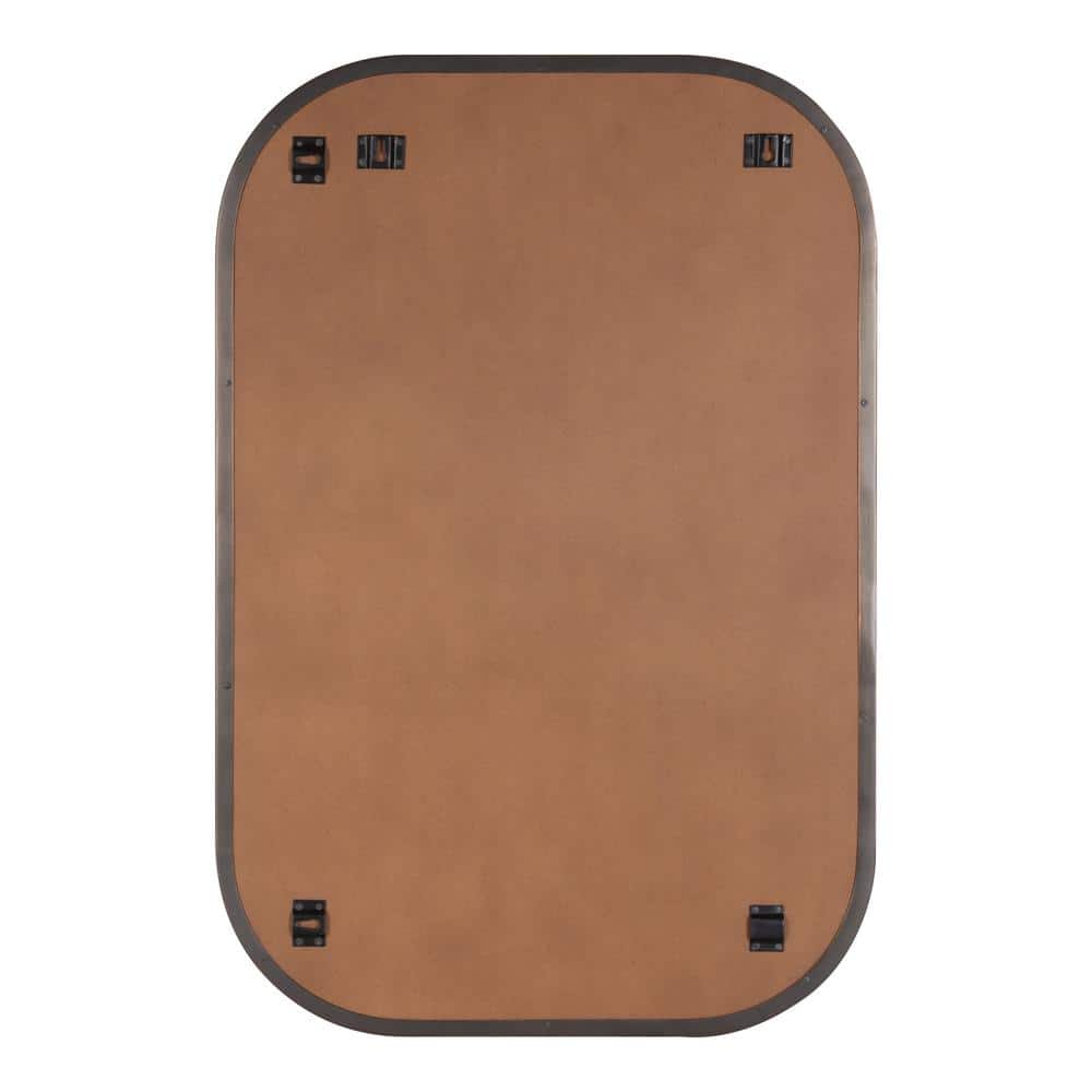 Bronze Rounded Rectangular Wall Mirror for Vanity