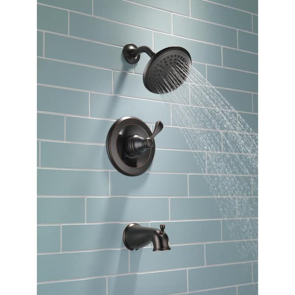 Porter Single-Handle 3-Spray Tub and Shower Faucet in Oil Rubbed Bronze (Valve Included)