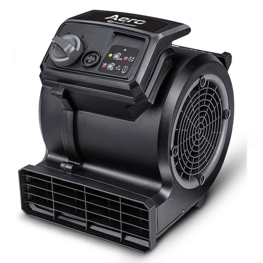 3 Speed Floor Fan Portable Air Mover with Remote Control, Black