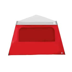 10 ft. x 10 ft. Red Light Duty Sidewalls with Mesh Windows and Angle Leg