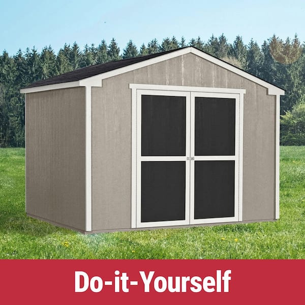 Cumberland Do-It-Yourself 10 ft. x 8 ft. Outdoor Wood Shed Kit w/ Smartside siding and treated Floor Frame (80 sq. ft.)
