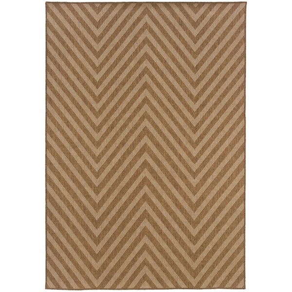 Home Decorators Collection Cayman Natural 7 ft. x 10 ft. Indoor/Outdoor Patio Area Rug