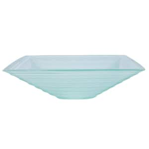 Crystal Glacier Vessel Sink in Clear