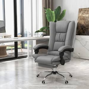 Gray Faux Leather Massage Chair