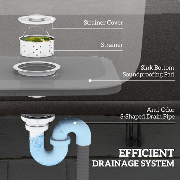 Unbranded 21.70 in. D x 19.70 in. W Freestanding Laundry/Utility Sink with Cold and Hot Water Pipe and Storage Shelf in Silver