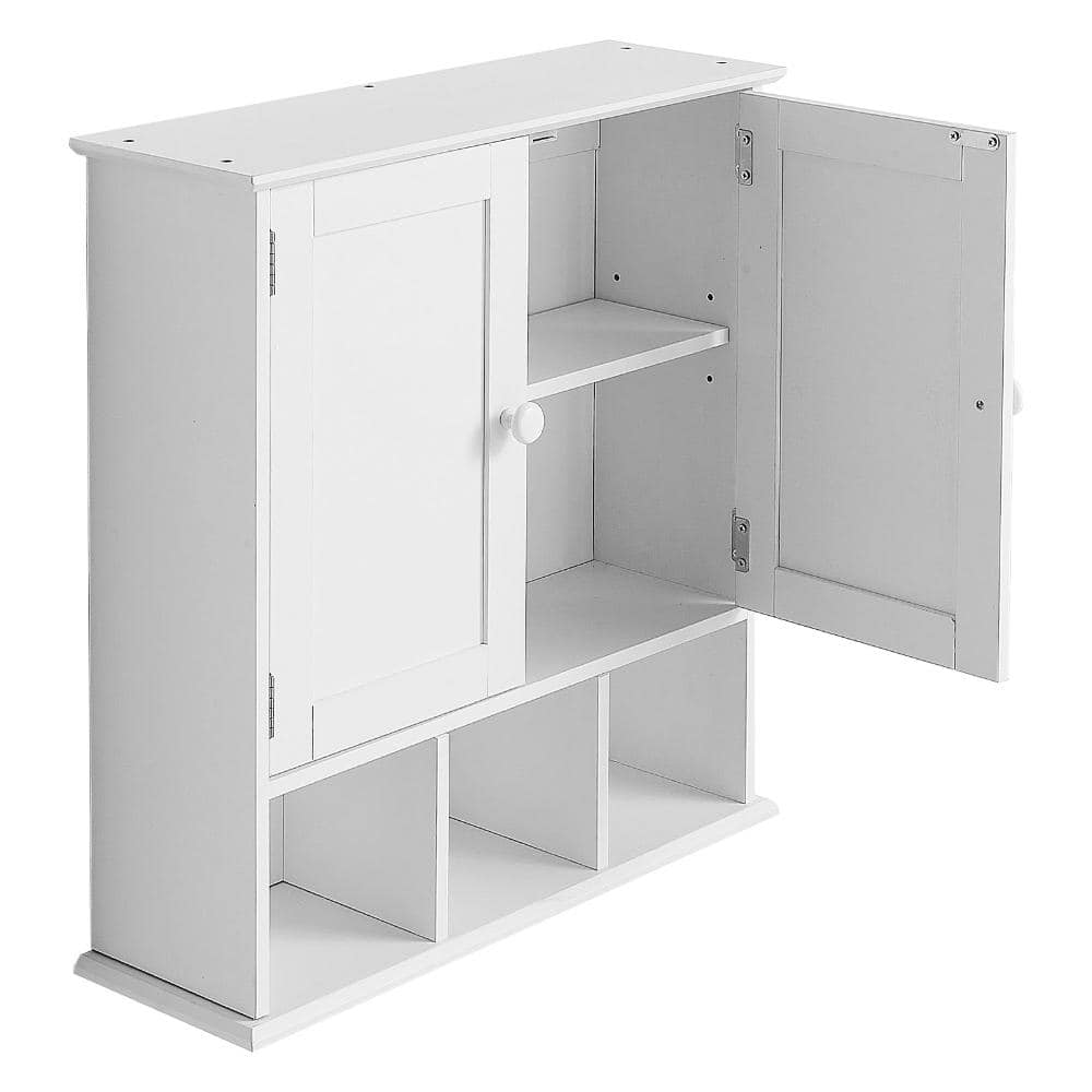 Bathroom Wall Cabinet, 2 Doors & Adjustable Shelf, Over the Toilet Storage Medicine Cabinet Wall Mounted for Bath Room price history on PriceWatchPro