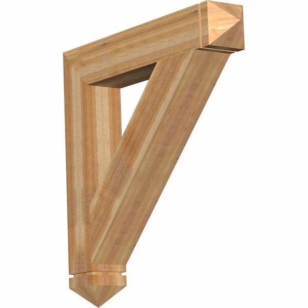 Ekena Millwork 6 in. x 38 in. x 38 in. Western Red Cedar Traditional Arts and Crafts Rough Sawn