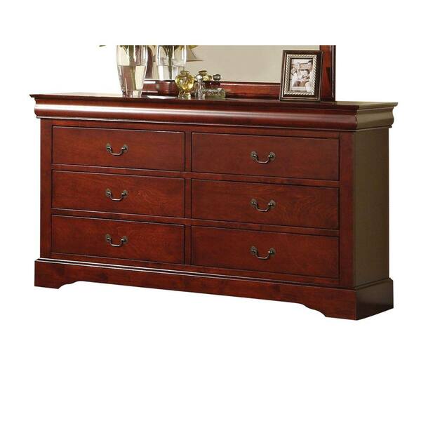 Benjara 17.68 In. Brown 6-Drawer Wooden Dresser Without Mirror BM177807 ...