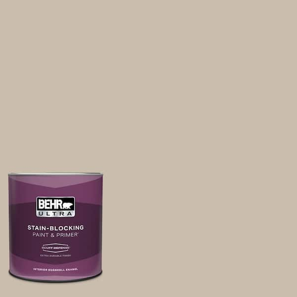 BEHR ULTRA 1 qt. #PPU5-13 Creamy Mushroom Extra Durable Eggshell Enamel Interior Paint & Primer